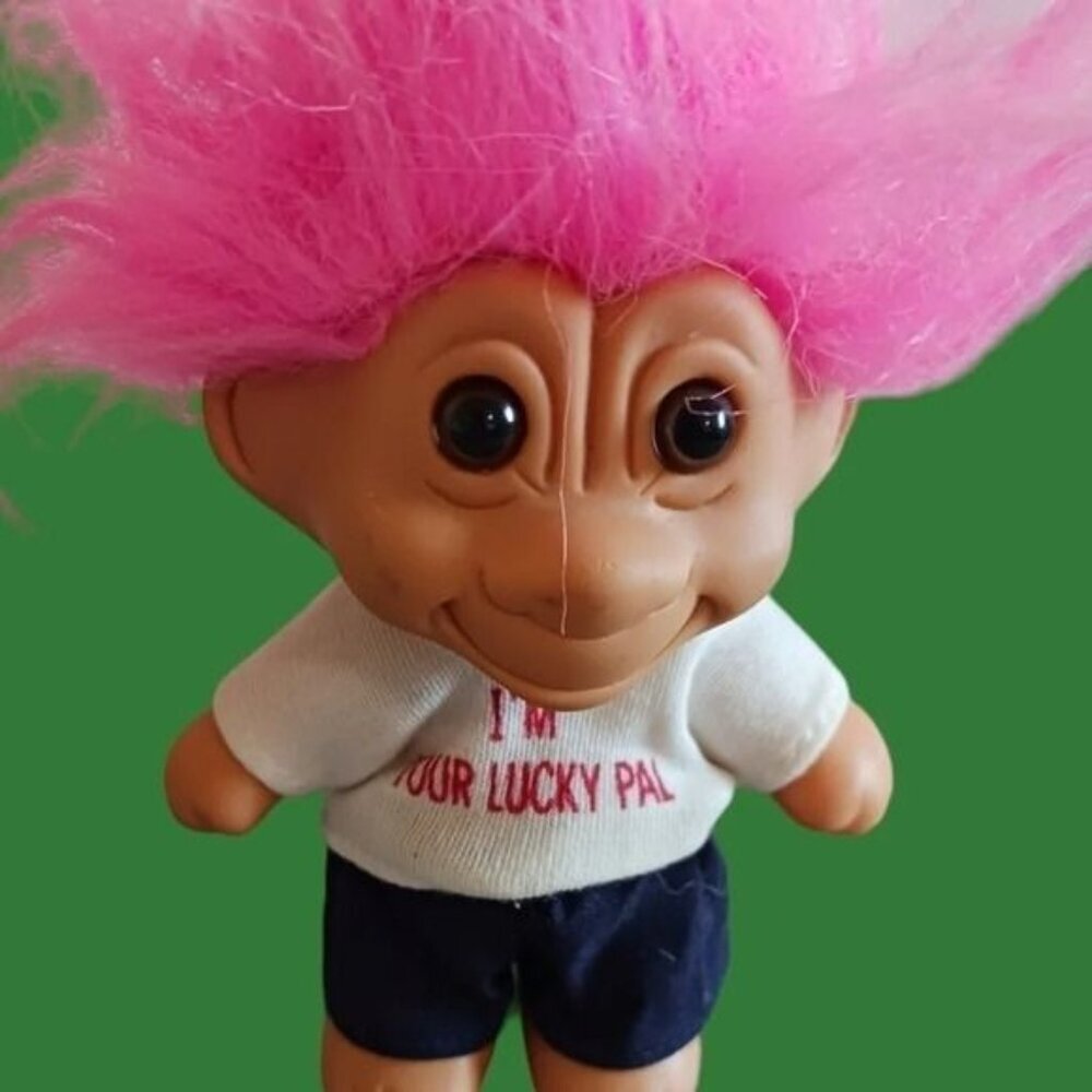 Russ vtg lot of 4 troll dolls vinyl - Picture 9 of 13